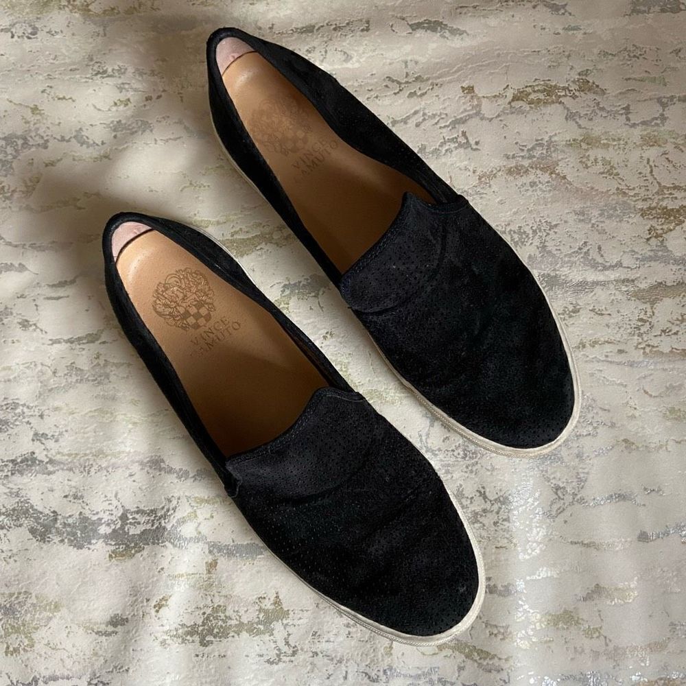 Vince Camuto leather slide on sneakers